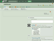 Tablet Screenshot of lectriclove.deviantart.com