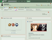 Tablet Screenshot of mennie3x.deviantart.com