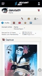 Mobile Screenshot of dakota89.deviantart.com