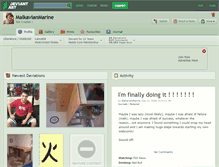 Tablet Screenshot of malkavianmarine.deviantart.com