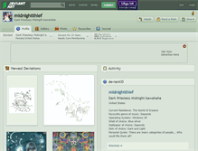 Tablet Screenshot of midnightthief.deviantart.com