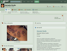 Tablet Screenshot of namaste-studio.deviantart.com