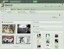 Tablet Screenshot of felipexavier.deviantart.com