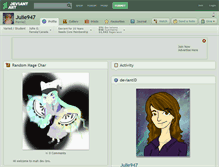 Tablet Screenshot of julie947.deviantart.com