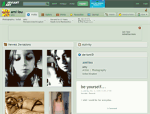 Tablet Screenshot of ami-lou.deviantart.com
