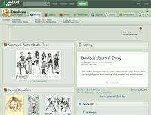 Tablet Screenshot of franbeau.deviantart.com