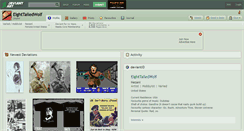 Desktop Screenshot of eighttailedwolf.deviantart.com