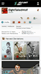 Mobile Screenshot of eighttailedwolf.deviantart.com