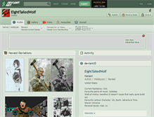 Tablet Screenshot of eighttailedwolf.deviantart.com