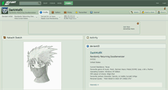 Desktop Screenshot of darkwolfx.deviantart.com