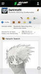 Mobile Screenshot of darkwolfx.deviantart.com