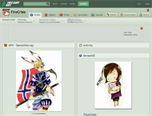 Tablet Screenshot of firecrisis.deviantart.com