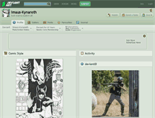 Tablet Screenshot of imaus-kynareth.deviantart.com