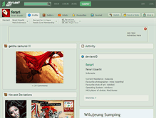 Tablet Screenshot of ferari.deviantart.com