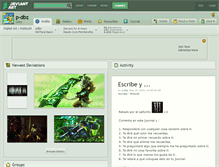 Tablet Screenshot of p-dbz.deviantart.com