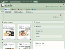 Tablet Screenshot of forever-ion.deviantart.com