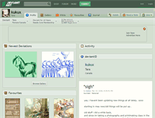 Tablet Screenshot of kukux.deviantart.com