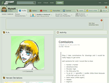 Tablet Screenshot of myoom.deviantart.com