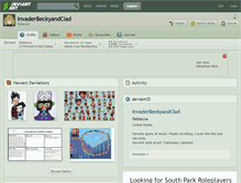 Tablet Screenshot of invaderbeckyandclad.deviantart.com