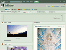 Tablet Screenshot of mydyingdoom.deviantart.com