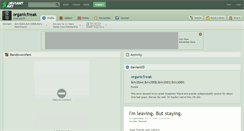 Desktop Screenshot of organicfreak.deviantart.com