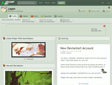 Tablet Screenshot of lepon.deviantart.com
