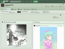 Tablet Screenshot of classycat101.deviantart.com