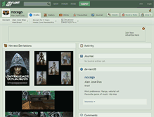Tablet Screenshot of nocego.deviantart.com