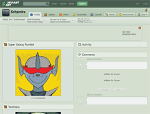 Tablet Screenshot of kritzmire.deviantart.com