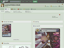 Tablet Screenshot of lucemonfalldownmode.deviantart.com