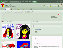 Tablet Screenshot of hyperosity.deviantart.com