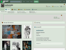 Tablet Screenshot of marianaro.deviantart.com