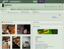 Tablet Screenshot of missbraces.deviantart.com