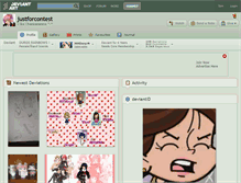 Tablet Screenshot of justforcontest.deviantart.com