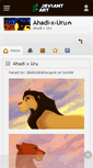 Mobile Screenshot of ahadi-x-uru.deviantart.com