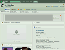 Tablet Screenshot of jo-polita-cage.deviantart.com