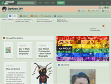Tablet Screenshot of darkness369.deviantart.com
