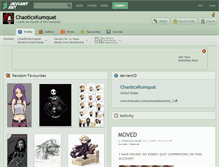 Tablet Screenshot of chaoticxkumquat.deviantart.com
