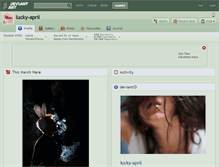 Tablet Screenshot of lucky-april.deviantart.com