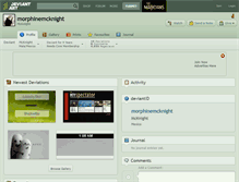 Tablet Screenshot of morphinemcknight.deviantart.com
