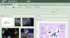 Desktop Screenshot of krystaldragon96.deviantart.com