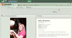Desktop Screenshot of calciumbomb.deviantart.com