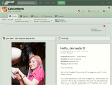 Tablet Screenshot of calciumbomb.deviantart.com