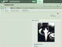 Tablet Screenshot of monsterrrgutz.deviantart.com