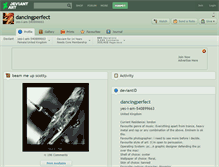 Tablet Screenshot of dancingperfect.deviantart.com