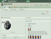 Tablet Screenshot of delete-grenade.deviantart.com