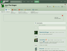Tablet Screenshot of juro-the-dragon.deviantart.com