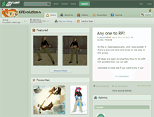 Tablet Screenshot of kpevolution.deviantart.com