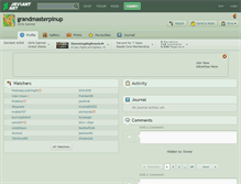 Tablet Screenshot of grandmasterpinup.deviantart.com