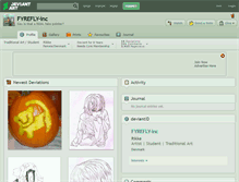 Tablet Screenshot of fyrefly-inc.deviantart.com